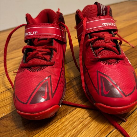 Nike Mike Trout Boys Baseball Cleats Size 3.5 - Picture 2 of 6